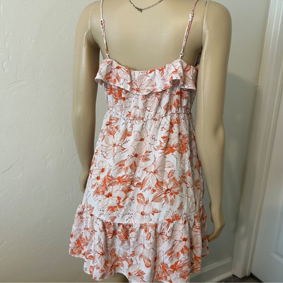 J. Crew Orange and White Floral Dress - Picture 4 of 7